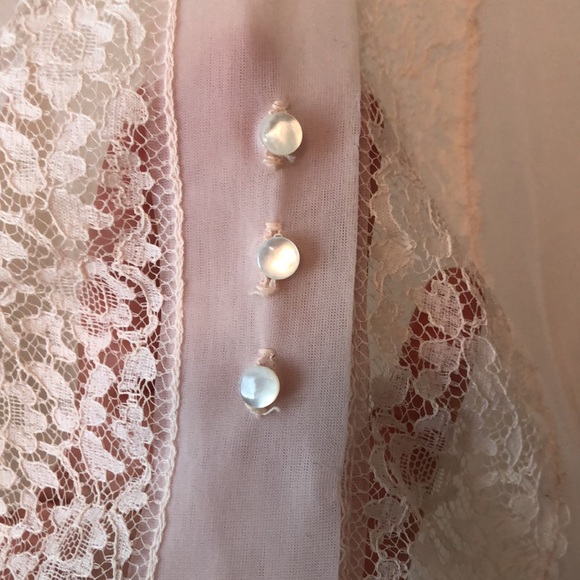 Vintage Lee Mar 1920’s Mesh and Lace Blouse - Picture 4 of 4